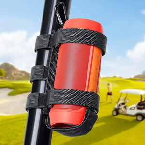 Support de montage de haut-parleur de vélo/voiturette de golf en cuir Portable avec sangle de bouteille d'eau pour vélo Scooter UTV ATV moto - Product Image 2