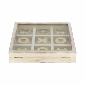 Scatola Decorativa in Legno per Gioco del Tris, Gioco da Tavolo Classico Minimalista, Decorazione per Tavolino da Caffè e Soggiorno - Product Image 4