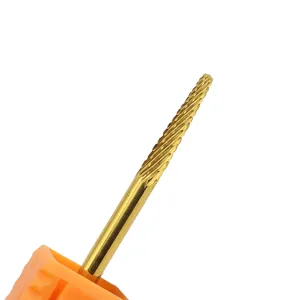 EasyNail Pro. 0313 titanio cuticola pulita carburo di tungsteno fresa Nail Drill Bit Cutter lime per unghie accessorio per trapano elettrico per unghie.