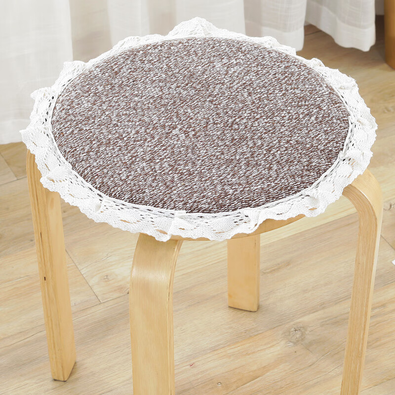 Cotone caffè con pizzo