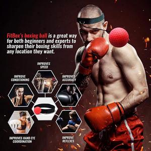 Équipement d'entraînement de balle réflexe 25g-85g, bande de tête de balle de <span class=keywords><strong>boxe</strong></span> en caoutchouc, balle de vitesse - Product Image 6