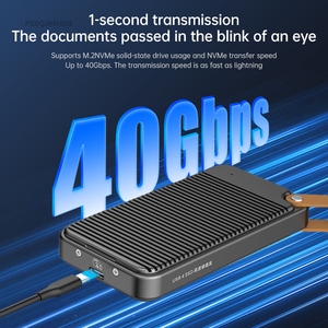 Produsen grosir cangkang aluminium USB 4.0 kotak Hard Drive portabel M.<span class=keywords><strong>2</strong></span> NVMe 40Gbps penutup Hard Drive - Product Image 4