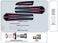 Éclairage d'ambiance pour BMW Symphony éclairage d'ambiance intérieur de voiture pour BMW X3 X4 F25 F26 2012-2017 accessoires de bande d'aération