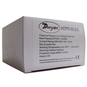 Dwyer ADPS-03/04/05/06/07/08-2-N สวิตช์ที่แตกต่างกันตัวควบคุมอากาศ - Product Image 1