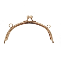 Couleur or laiton antique sac à main cadre fermoir matériel accessoires sac sac à main cadre arc poignée baiser fermoir serrure pour la fabrication de sacs