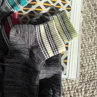 Chaussettes de sport décontractées pour femmes, longueur mi-mollet, hiver, tricotées, séchage rapide, mélange de coton, style universitaire