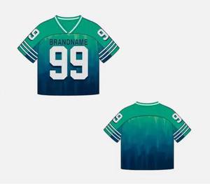 เสื้อฟุตบอลบาสเก็ตบอลทรงหลวมพิมพ์ลายดิจิทัลคุณภาพสูงสำหรับผู้ชาย ผ้าฝ้าย 100% แบบสั่งทำพิเศษ - Product Image 3