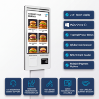 Terminal POS TKA de 80 mm, Sistema de Pedidos Automatizados con Pantalla Táctil Todo en Uno, con SDK para Uso en Restaurantes y Comercios Minoristas