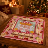 Tapis de Mahjong Américain en Caoutchouc Naturel de Luxe, Pliable et Portable, pour Fêtes et Divertissements à Domicile