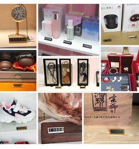 Soporte de mostrador de exhibición de precios Etiqueta de <span class=keywords><strong>precio</strong></span> ajustable Base de aluminio para joyería Kit de bloque de cubo de exhibición de <span class=keywords><strong>precio</strong></span> de dólar para tienda minorista - Product Image 5