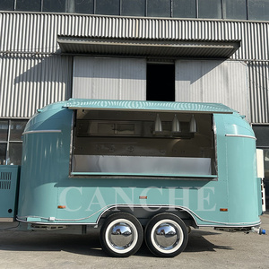 Carrito de Comida Móvil Grande de Acero Inoxidable de Nuevo Diseño para Exteriores, Camión de Comida Rápida para Venta de Aperitivos en Australia - Product Image 1