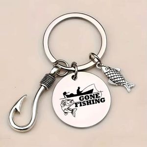 Portachiavi 'You're My Catch' per Pescatori, Ciondolo a Forma di Amo in Acciaio Inox, Regalo per Pescatori e Coppie Romantiche - Product Image 3