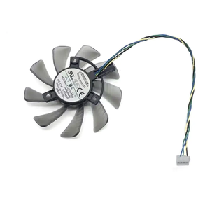 พัดลมระบายความร้อนการ์ดจอ 85 มม. 4 พิน T129215SU DC 12V 0.5A สำหรับ Asus <span class=keywords><strong>GTX</strong></span> <span class=keywords><strong>460</strong></span> 560 <span class=keywords><strong>GTX</strong></span> 960 Mini RX570 HD 6790 6870 - Product Image 4
