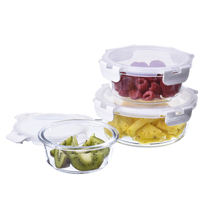 say goodbye to fast food ECO-Friendly Glass food container with lid glass lunch box microwavable lunch container sets