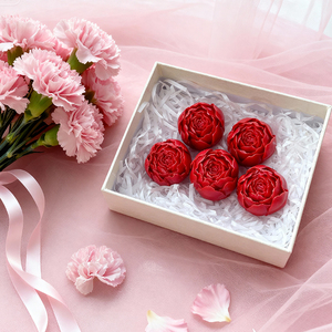 Candela a Forma di Bocciolo di Rosa, Bouquet Floreale Profumato, Regalo per Donne, Arredamento di Lusso per la Casa, Aromaterapia - Product Image 1