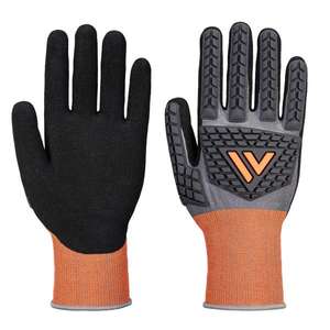 Guantes de Nitrilo PORTWEST - CT46G8RL CT Cut D18, Gris/Negro - EAN 5036108411689 - Product Image 1