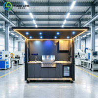 Cuisine extérieure modulaire en conteneur maritime avec four pour barbecue