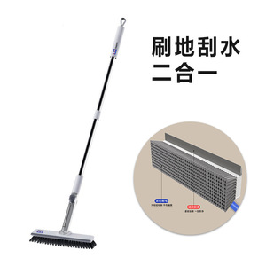 Escobilla para fregar pisos T28A de 12.5X5X47 cm, plástico duradero con cerdas duras para limpieza de baños - Product Image 2