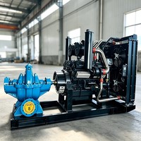 Ensemble de pompe diesel 15 CV avec haute pression, débit élevé, diverses options de pompage, panneau de commande et protection pour le drainage minier