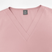 En gros Blouse de travail médicale extensible respirante unie à col en V pour femmes et hommes, personnalisable