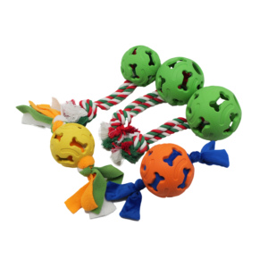 Nuovo Design di alta qualità palla di gomma cane giocattoli trattare Dispenser resistente a buon mercato palla cane cane duro masticare giocattolo - Product Image 1