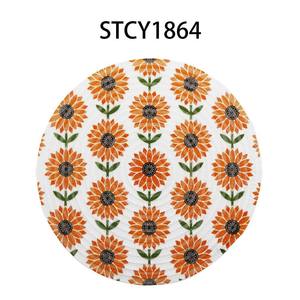 แผ่นรองจานสำหรับตกแต่งลายดอกไม้ยอดนิยมในฤดูใบไม้ร่วงแผ่นรองจานพิมพ์ลายฉนวนกันความร้อนแผ่นรองจานสไตล์ตะวันตกที่เรียบง่ายและอเนกประสงค์ - Product Image 4