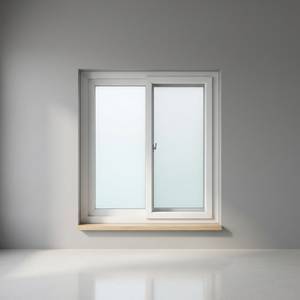 Ventana Corredera Doble de PVC HOFFEN PLUS, 120x110cm, Blanca, con Malla de Vidrio, Insonorizada, Impermeable, Térmica, para Exterior, Hotel, Cocina, Sótano - Product Image 3