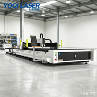 Machine de découpe laser à fibre haute vitesse 3 axes YOQI X3-MAX grand format 6000W pour tôles métalliques en acier inoxydable