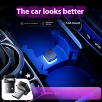 Lumières intérieures USB universelles pour voiture, lumières d'ambiance, mini ampoule rouge, bleu glacé, bleu, blanc