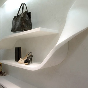 2020 personalizza il <span class=keywords><strong>bagno</strong></span> Decorato Superficie Solida Display A Parete Mensola di Immagazzinaggio - Product Image 5