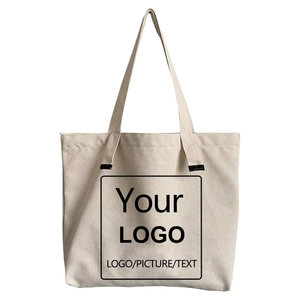 OEM tùy chỉnh của riêng bạn vải bông <span class=keywords><strong>Tote</strong></span> Túi trống calico Shopper túi với logo in cho cá nhân mua sắm - Product Image 1