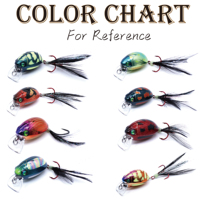 Beetle Insect Leurre Mini Naufrage Crankbait 25mm 30mm 70mm Plongée 0.5m Hochet Pêche Minnow Manivelle Appât Basse Leurre