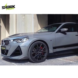 Kit Carrozzeria MP per <span class=keywords><strong>BMW</strong></span> <span class=keywords><strong>Serie</strong></span> <span class=keywords><strong>2</strong></span> <span class=keywords><strong>2021</strong></span>+ M240i G42 Coupé, Labbro Paraurti Anteriore, Diffusore Posteriore e Spoiler Posteriore in Plastica Nera Lucida Effetto Carbonio - Product Image 5