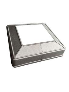 Couvre-pieds de clôture <span class=keywords><strong>et</strong></span> de garde-corps en aluminium 2 pièces de 3x3 pouces - Accessoires de clôture écologiques <span class=keywords><strong>et</strong></span> étanches avec modélisation 3D - Product Image 1