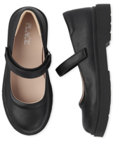 Chaussures d'uniforme scolaire noires pour filles, style Mary Jane, fermeture à boucle, quatre saisons, antidérapantes, semelle épaisse, confortables, respirantes, légères