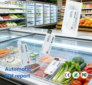 Dr.Kyurem Registrador de Dados de Temperatura Descartável de Uso Único com Proteção IP67, Comunicação USB e Precisão de 0,1°C para Cadeia de Frio de Alimentos - Product Image 1