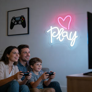 ป้ายไฟนีออนแบบเสียบ USB พร้อมสวิตช์หรี่ไฟ ระดับการป้องกัน IP65 เหมาะสำหรับแฟนกีฬา งานปาร์ตี้ บาร์ คาเฟ่ และเป็นของขวัญคริสต์มาส - Product Image 6