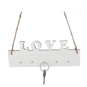 Modèle de bricolage Sublimation MDF <span class=keywords><strong>Photo</strong></span> <span class=keywords><strong>Amour</strong></span> Style Porte En Bois avec Porte-clés Crochet - Product Image 3
