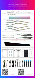 Iluminación Ambiental Personalizada de Fácil Instalación, 28 LED, Luz Láser de Arcoíris, IP67 Impermeable, 12V, Plug-and-Play, Certificación RoHS - Product Image 2