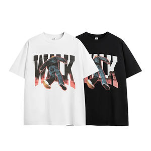 เสื้อยืดพรีเมียมฮิปฮอปทรงปกติ แขนสั้น ผ้าฝ้ายพิมพ์ลาย 100% ระบายอากาศได้ดี ไม่เป็นขุย น้ำหนัก 230 กรัม สำหรับผู้ชาย - Product Image 1