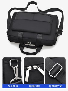 Large Portable Oxford Business Waterproof Soft Document Slim Messenger Lightweight Crossbody Nylon <b>Computer</b> Laptop <b>Bag</b>. - Product Image 3