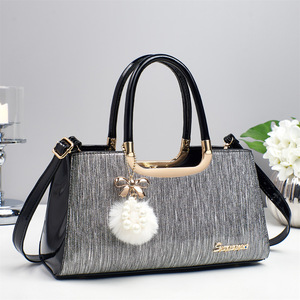 Korean Simple Fashion Women's Waterproof PU Customizable Shopping <b>Bag</b> Handbag Mother's <b>Bag</b> for Daily <b>Work</b> & Office Use - Product Image 6