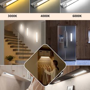 Luz LED de 3 Colores para Gabinete con Sensor de Movimiento, 20cm/30cm/40cm/60cm, Recargable por USB, con Función de Funcionamiento con Batería - Product Image 4