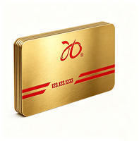 Carte Métallique Personnalisée de Luxe, Format Carte de Crédit, Carte de Visite Métallique, Adhésion VIP, Peut Être Imprimée avec un Logo Gravé au Laser