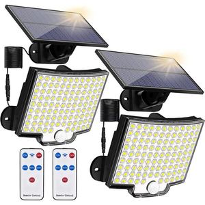 Lámpara Solar de Pared 2023, Gran Venta, 106 LED, Sensor de Movimiento, Modos de Seguridad, Inalámbrica, Resistente al Agua - Product Image 1