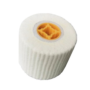 NIBASI Polishing <b>Wheel</b> 120x100mm Cylindrical Non Woven Abrasive Pad For Stainless Steel Aluminum <b>Grinding</b> - Product Image 1