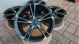 Ruedas Xinlin de 18-19 Pulgadas, Color <span class=keywords><strong>Gris</strong></span> Metálico, Diseño Multirradio, Aleación de Aluminio, Tecnología Flow Forming, 5x112 para <span class=keywords><strong>Audi</strong></span> A4 A5 A6 A7 A8 S4 S5 - Product Image 6