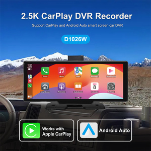 10.26 \ "2.5K không dây xe chơi Android Auto xách tay màn hình điều hướng kép phía sau phía trước ghi DVR GPS GPS đảo ngược Viện trợ - Product Image 3