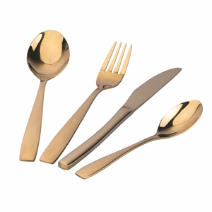 MANHATTAN 16PCS <b>CUTLERY</b> <b>SET</b> SHINY <b>GOLD</b> - Product Image 2