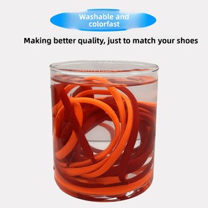 Cordones de poliéster semirredondos ovalados de 6 mm, gruesos y resistentes, para zapatillas <span class=keywords><strong>Flyknit</strong></span>/Board/AJ, prendas de vestir y bolsos. - Product Image 5